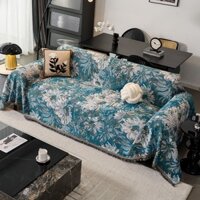 (ĐỦ SIZE+JACQUACD DÀY) Thảm phủ sofa vải họa tiết cổ điển. khăn trải bàn dệt nổi decor vintage
