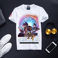 [Đủ Size]Áo Thun Free Fire Màu Trắng Cực Đẹp Vải Cotton - Thẻ Vô Cực Mùa 19
