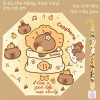 Dù trẻ em Capybara dễ thương - Ô che nắng che mưa cho bé mẫu giáo và tiểu học