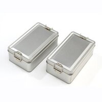 Dứa Bánh Khóa Hộp Thiếc Khóa Thiếc Hộp DIY Kẹo Bông Tuyết Bánh Trà Bao Bì Dung Tích Lớn Hộp Bảo Quản