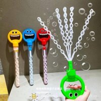 Đũa bong bóng hình mặt cười 32 lỗ chính hãng cho trẻ em, đồ chơi thổi bong bóng ngoài trời, nước cô đặc, đồ chơi chơi nước cắm trại