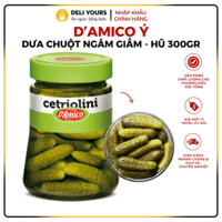 Dưa Chuột Ngâm Giấm Hũ 300gr/150gr - Dưa Chuột D'Amico Chính Hãng [NHẬP KHẨU Ý] | Deli Yours