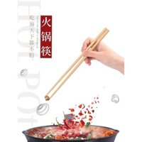 Đũa dài cực cho mì và lẩu, chịu nhiệt, cực dày, thích hợp cho việc chiên rán và sử dụng trong bếp, đũa gỗ để ăn lẩu