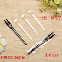 Đũa dùng một lần, đũa trái cây, đũa nhỏ, bao bì nhựa, đũa ăn nhẹ màu đen, đũa tráng miệng dày, đũa bánh ngọt, bộ đồ ăn