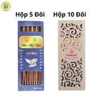 Đũa Gỗ Cẩm Lai Cẩn CAO CẤP Các Loại - Đồ Gỗ Nhà Bếp Thương Hiệu Trường Sơn 10 Đôi Hộp - Cẩn Chuồn Chuồn - Hộp 10 Đôi