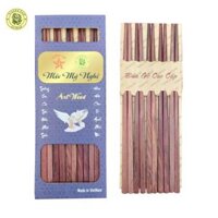 Đũa Gỗ Cao Cấp - Đũa Gỗ Cẩm Lai Trơn - Đồ Gỗ Nhà Bếp Thương Hiệu Trường Sơn -  Hộp 5 Đôi