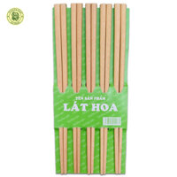 ĐŨA GỖ - DỤNG CỤ NHÀ BẾP - ĐŨA GỖ LÁT HOA - HÀNG VIỆT NAM CHẤT LƯỢNG CAO 01 BỘ 10 ĐÔI