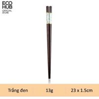 Đũa gỗ ECOHUB khảm đá 23cm Wooden Chopsticks E00318 - Trắng đen1