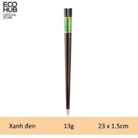 Đũa gỗ ECOHUB khảm đá 23cm Wooden Chopsticks E00318 - Xanh đen2