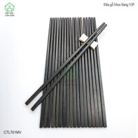 Đũa gỗ Mun Sừng tự nhiên cao cấp sang trọng - Bộ 10 đôi vuông (CTL701MV)