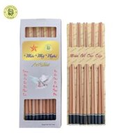 Đũa Gỗ Sao Ghép Cao Cấp - Đồ Gỗ Nhà Bếp Thương Hiệu Trường Sơn 10 Đôi  Hộp - Sao Ghép Tròn