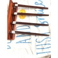 Đũa gỗ trắc đỏ khảm trai 2 mặt phụ kiện bàn ăn sang trọng Vitrapro (Bộ 5 đôi)