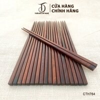 Đũa Gỗ Trắc HAHANCO [CTH764] Xuất Nhật Đầu Vuông Kháng Khuẩn Tránh Nấm Mốc