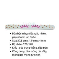 Dũa Móng Tay In Họa Tiết Cực Xinh Độ Nhám 120- Dũa Móng Nail Loại Dày - 1 cây