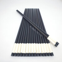 Đũa Mun Sừng cao cấp đầu tròn gắn hoạ tiết - bộ 10 đôi