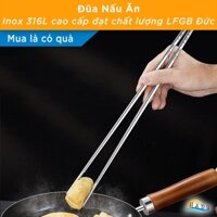 Đũa Nấu Ăn Inox 316L SSGP Dài 36cm, Cách Nhiệt, Chống Trơn, Đạt Chất Lượng LFGB Đức