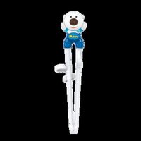 Đũa nhựa tập ăn cho bé Edison Poby (xanh)