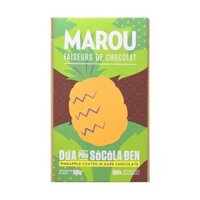 Dứa Phủ Socola Đen, Pineapple Coated in Dark Chocolate (100g) - MAROU