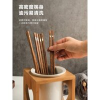 Đũa Sheli Gia Đình Gỗ Cánh Gà Cao Cấp Gia Đình Mới Không Trượt Chống Nấm Mốc Đũa Ăn Riêng Đũa Gỗ Nguyên Khối Một Người Một Đũa