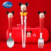 Đũa trẻ em Disney Bé tập luyện học 2 Tuổi 4 Muỗng 6 Bộ dao kéo gái đoạn 3