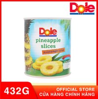 Dứa Tươi Nguyên Lát Đóng Lon - Dole Pineapple Slices In Extra Light Syrup 822g LazadaMall