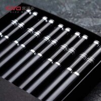 Đũa VERSACE sợi thủy tinh hộp 10 đôi có vân nhám ở đầu đũa, 4 chỉ bạc cao cấp, hàng đắt, có hàng rẻ hơn ạ