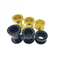 Đua Xe Vô Lăng Trung Tâm Adapter Đế Đa Năng Nhôm Nâng Cao Pad Vô Lăng Miếng Đệm 51MM 76MM 101MM Đen Vàng