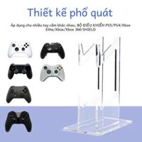 Dual Acrylic Bộ Điều Khiển Trò Chơi Giá Đỡ Đứng Dành Cho Xbox Elite/360/ps4/ps5/ps3 Rõ Ràng Cần Điều Khiển Giá Phụ Kiện Chơi Game