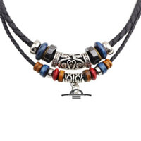 Dual Beaded Woven Cord Vintage Necklace Cord for Xiaomi Mi Band 8 Pro Smart Bracelet Accessory