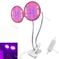 Dual Head 200 LED Full Spectrum Plant Grow Light E27 bóng đèn phát triển đèn bàn Clip trong nhà Phòng VN8B3