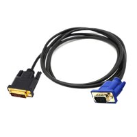 Dual Link 245 Pin DVI to VGA 15 Pin D-Sub Adapter Cable Converter Lead