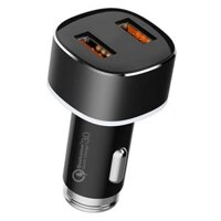 Dual USB Car Charger .0 Adapter LED Display Fast Charging For
