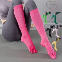 Dualswish Vớ Tập yoga Màu macaron Chống Trượt Và Ấm Áp Mùa Thu Đông Đế silicone