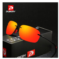 Dubery131 Phong Cách Mới Châu Âu Mỹ Thể Thao Đi Xe Đạp UV400 Kính Mát Vuông Ngoài Trời Tầm Nhìn Ban Đêm Kính Mát Nam