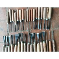 Đục chạm bộ đục điêu khắc bộ đục gọt 35 cây mài sắc tra cán đầy đủ