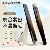 Đức Chính Xác Lông Mày Kẹp Lông Mày Cắt Tỉa Nhíp Thép Không Gỉ Phẳng Lông Mi Kéo Kẹp Kìm Râu Kẹp chéo Mụn