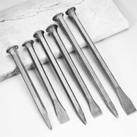 Đục đá công cụ thép đặc biệt đầu phẳng đục thủ công xi măng điểm đục thợ đá phẳng đục búa khoan fitter