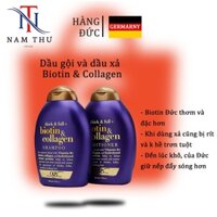 [ĐỨC] Dầu gội và dầu xả Biotin & Collagen - ngăn ngừa rụng tóc, giúp tóc chắc khoẻ hơn - Nam Thư Store