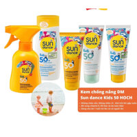 ĐỨC - Kem, xịt chống nắng cho bé DM Sundance Kids 50 Hoch Sonnencreme 100ml , 200ml