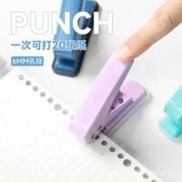 Đục lỗ mini trong suốt tiện lợi đa chức năng, máy đục lỗ tròn nhỏ, máy đục lỗ giấy rời