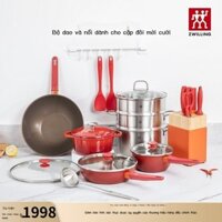 Đức Zwilling Happy Wedding Set Bếp Inox Bộ Hoàn Chỉnh Nhà Bếp Chảo Chiên Nồi Sữa