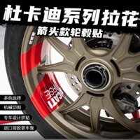 Ducati panigale v4 vành nhãn dán cho bánh xe máy trung tâm mags decal trang trí