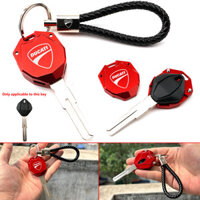 Ducati Street Fighter V4S V2 21-24 Vỏ chìa khóa ô tô hợp kim nhôm sửa đổi + Móc khóa móc chìa khóa