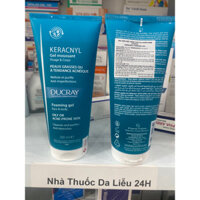 DUCRAY Sữa Rửa Mặt Ducray Cho Da Nhờn Mụn 200ml Keracnyl Gel Moussant - dalieu24h