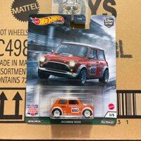 ducstore Xe mô hình GRJ59 Hot Wheels Premium British Horsepower Morris Mini - bánh cao su