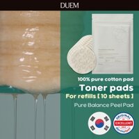 [Duem] Pure Balance Feel Pad Toner Pad Refill 52g (10pad) / Không gây dị ứng / Sắc tố / Lỗ chân lông / Độ ẩm / Tinh chất / Làm dịu