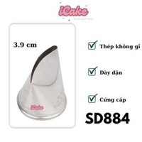 Đui Bắt Hoa iCake SD884 (39mm) - Đuôi hoa hồng cỡ lớn bắt kem trang trí bánh kem bằng thép không gỉ