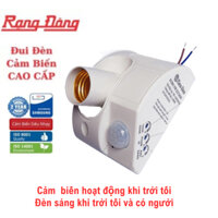 Đui đèn cảm biến chuyển động Rạng Đông hồng ngoại tự động bật tắt