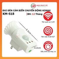 Đui đèn cảm biến chuyển động Komax KM-S18 tích hợp phích cắm