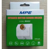 Đui đèn cảm biến chuyển động hồng ngoại góc quét 120 độ IRHD2 MPE IP20